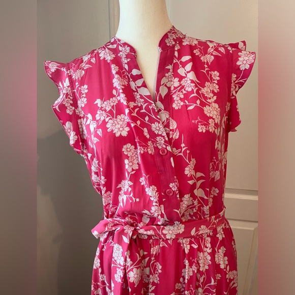 🌸 Charter Club white and pink dress. EUC. Size 10. 🌸 - Picture 3 of 7